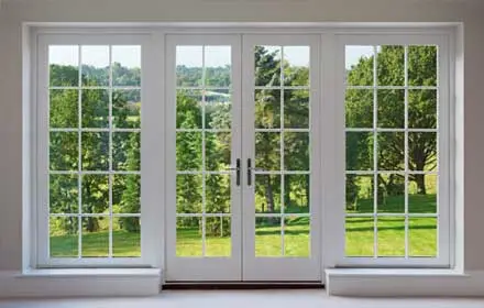 Pvc windows and double doors