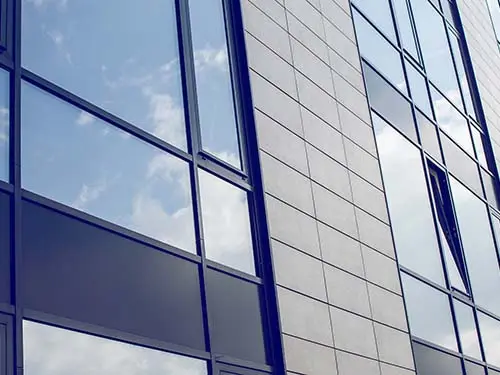 Window on the side of an office block