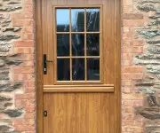 wood effect upvc door